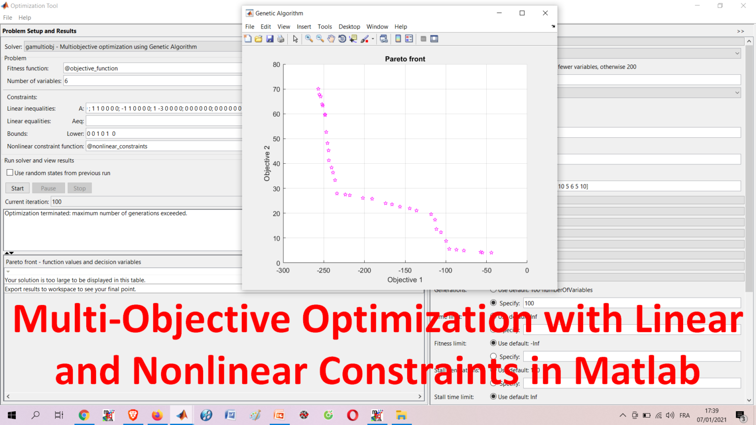 Optimization objectives. Минимум матлаб. Optimization Matlab. Матлаб оптимизация рецептуры. Комментарии в матлаб.