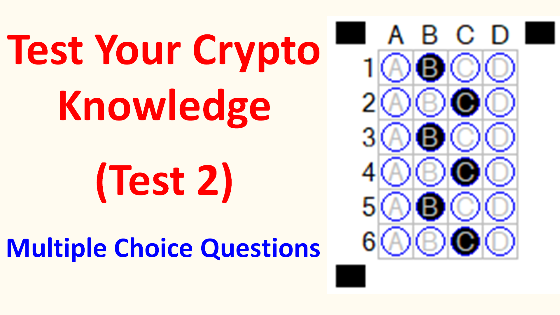 Test Your Crypto Knowledge (Test 2)